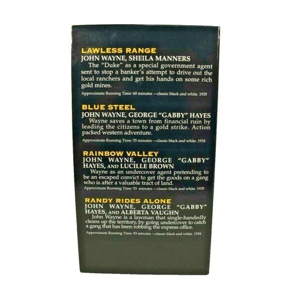 The Duke 4 Tape Box Set VHS, 2000 Collectors Classics John Wayne - Picture 4 of 9